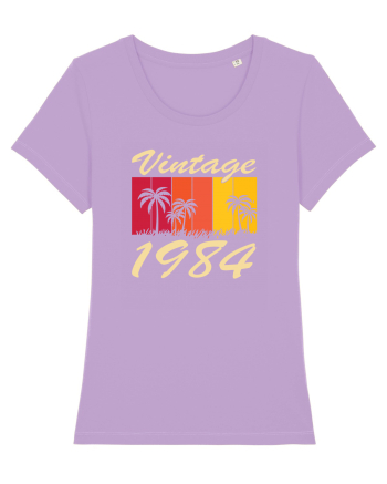 Vintage 1984 - sunny palmtrees - Cadou aniversar 1984 Lavender Dawn