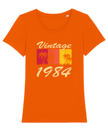 Vintage 1984 - sunny palmtrees - Cadou aniversar 1984 Bright Orange