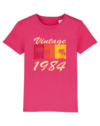 Vintage 1984 - sunny palmtrees - Cadou aniversar 1984 Raspberry