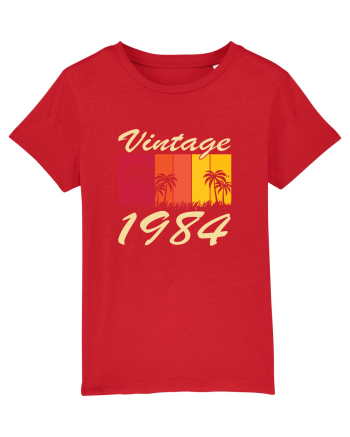 Vintage 1984 - sunny palmtrees - Cadou aniversar 1984 Red