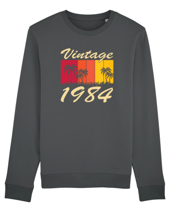 Vintage 1984 - sunny palmtrees - Cadou aniversar 1984 Anthracite