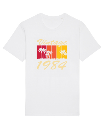 Vintage 1984 - sunny palmtrees - Cadou aniversar 1984 White
