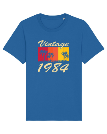 Vintage 1984 - sunny palmtrees - Cadou aniversar 1984 Royal Blue