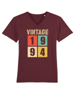 Vintage 1994 square - Cadou aniversar 1994 Tricou mânecă scurtă guler V Bărbat Presenter