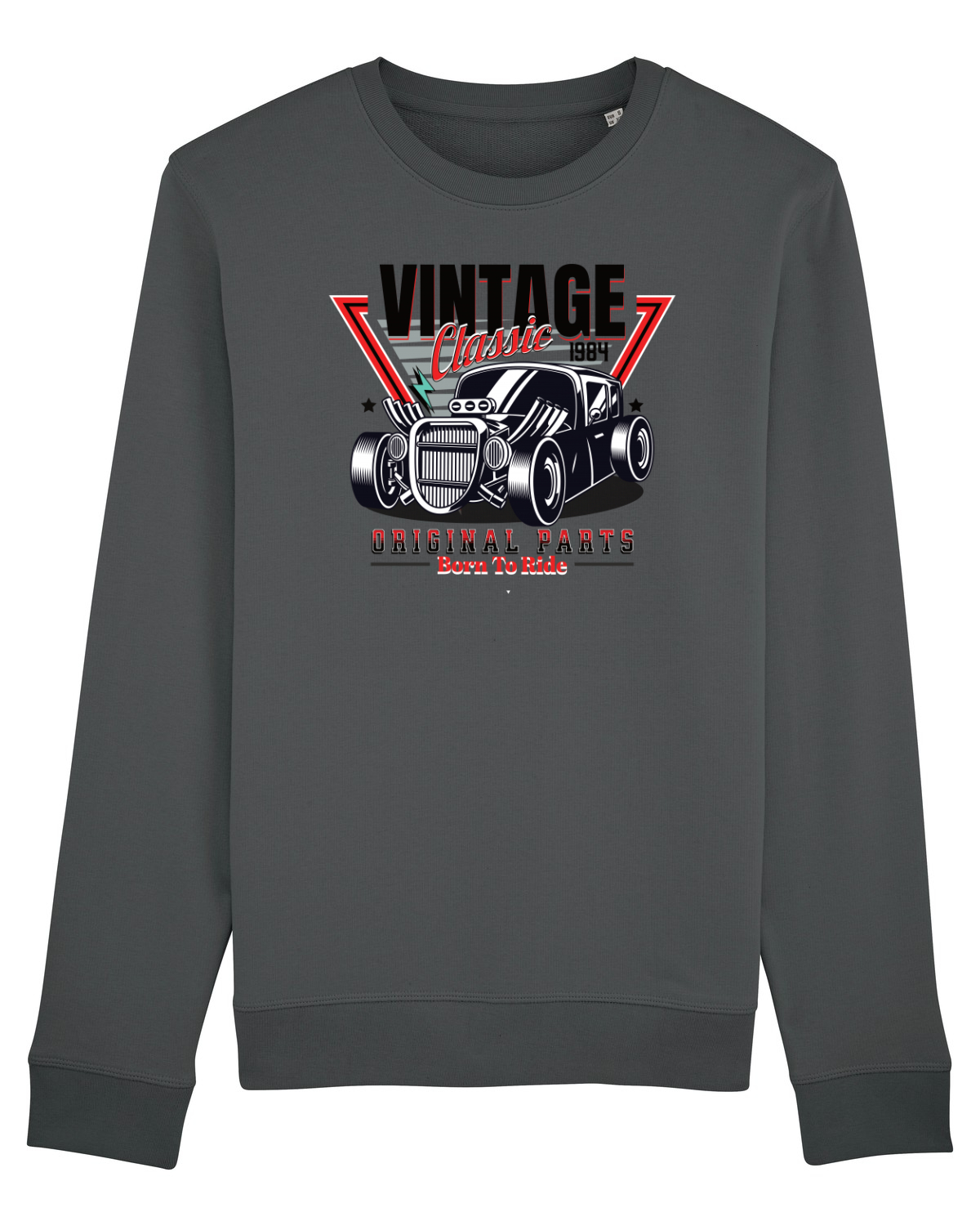 Bluză mânecă lungă Unisex Rise Anthracite