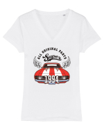 Super 1994 - all original parts - Cadou aniversar 1994 Tricou mânecă scurtă guler V Damă Evoker