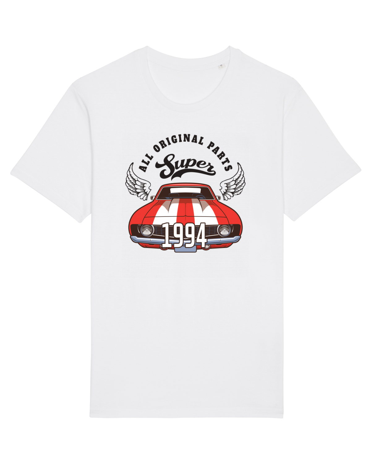 Tricou mânecă scurtă Unisex Rocker White