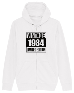 Vintage 1984 limited edition B&W - Cadou aniversar 1984 Hanorac cu fermoar Unisex Connector