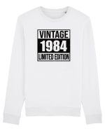 Vintage 1984 limited edition B&W - Cadou aniversar 1984 Bluză mânecă lungă Unisex Rise