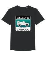 Carpool Tricou mânecă scurtă guler larg Bărbat Skater