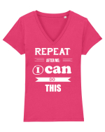 Pot să fac asta Tricou mânecă scurtă guler V Damă Evoker