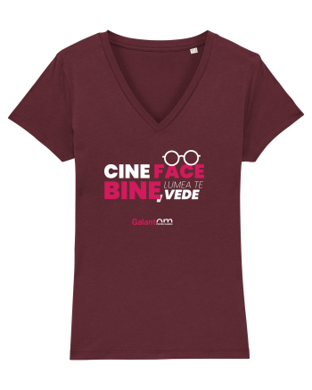 Cine face bine, lumea te vede Burgundy