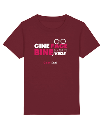 Cine face bine, lumea te vede Burgundy