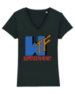 WTF happened v2 Tricou mânecă scurtă guler V Damă Evoker