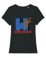 WTF happened v2 Tricou mânecă scurtă guler larg fitted Damă Expresser