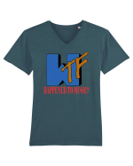 WTF happened v2 Tricou mânecă scurtă guler V Bărbat Presenter