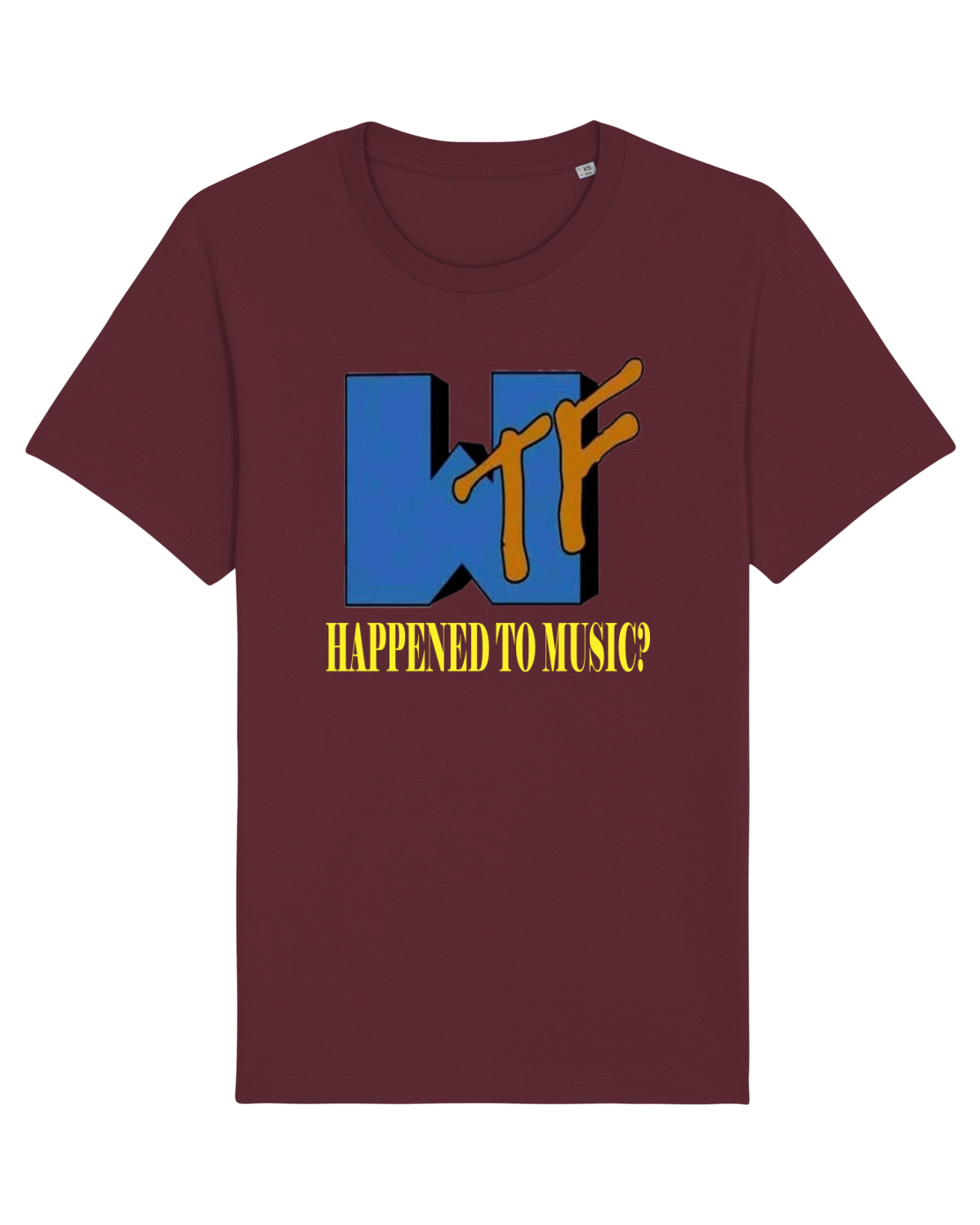 Tricou mânecă scurtă Unisex Rocker Burgundy