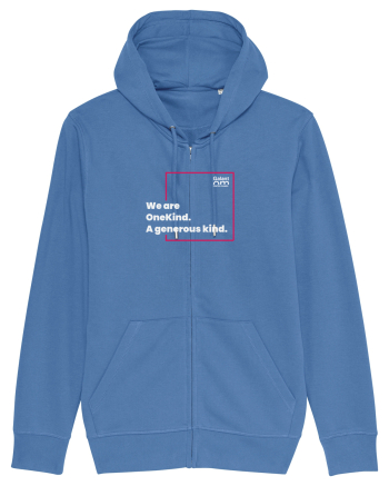 We are OneKind. A generous kind, Bright Blue