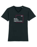 We are OneKind. A generous kind, Tricou mânecă scurtă guler V Bărbat Presenter