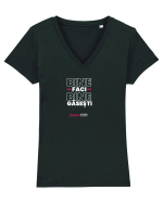 Bine faci Bine gasesti Tricou mânecă scurtă guler V Damă Evoker