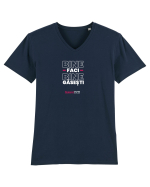 Bine faci Bine gasesti Tricou mânecă scurtă guler V Bărbat Presenter