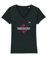 Cautand binele altora il gasim pe al nostru Tricou mânecă scurtă guler V Damă Evoker