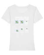 FISHING Tricou mânecă scurtă guler larg fitted Damă Expresser