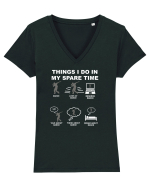 DANCE Tricou mânecă scurtă guler V Damă Evoker
