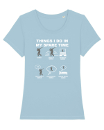 DANCE Tricou mânecă scurtă guler larg fitted Damă Expresser