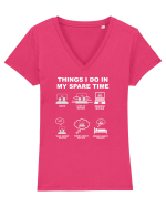 MOVIES Tricou mânecă scurtă guler V Damă Evoker