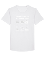MOVIES Tricou mânecă scurtă guler larg Bărbat Skater