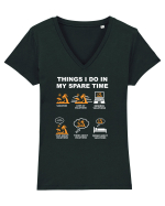 VACATION Tricou mânecă scurtă guler V Damă Evoker