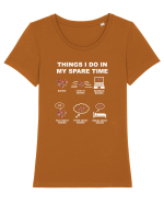 BAKING Tricou mânecă scurtă guler larg fitted Damă Expresser