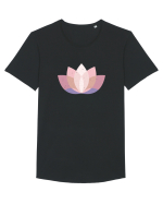 Lotus Flower Tricou mânecă scurtă guler larg Bărbat Skater