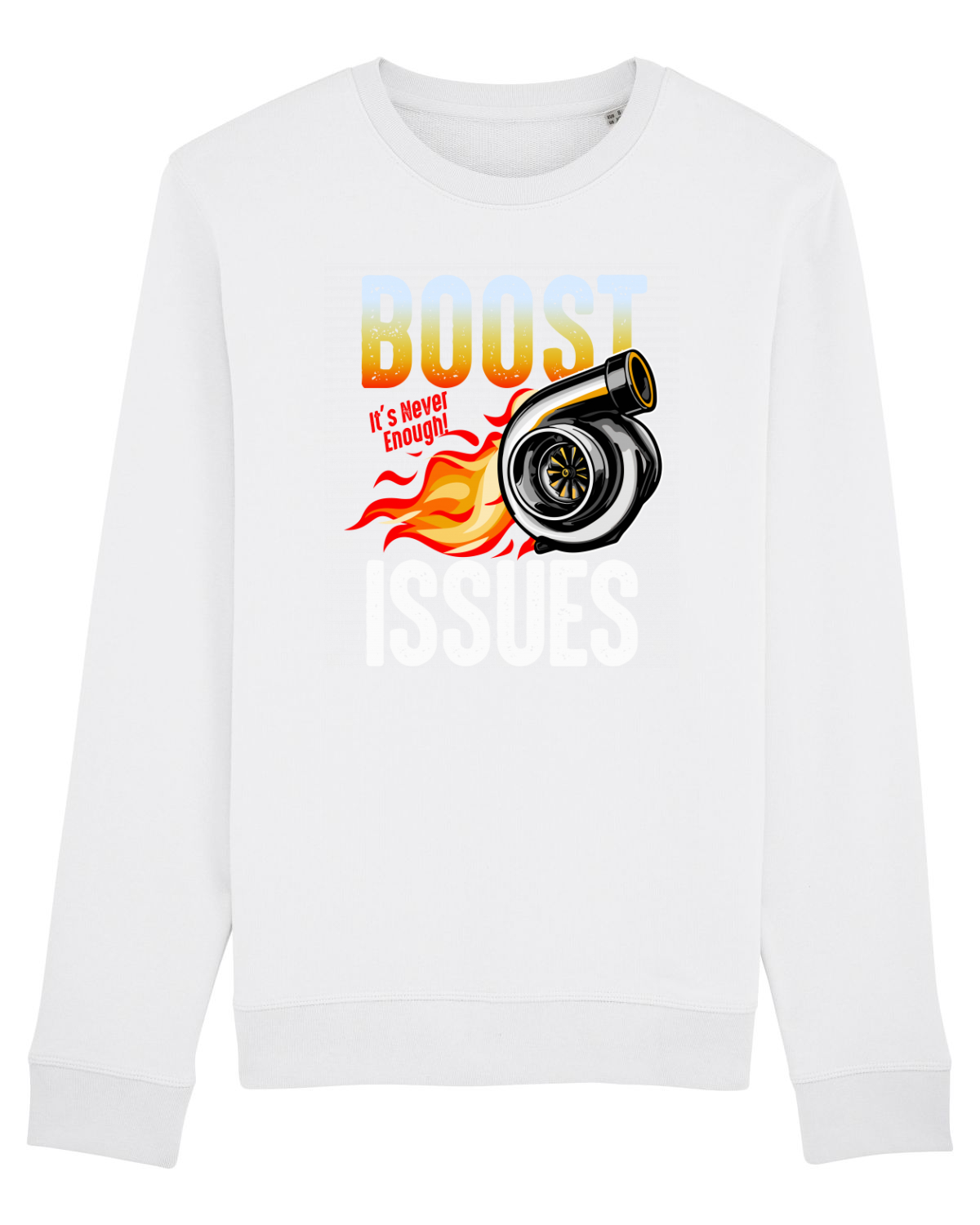 Bluză mânecă lungă Unisex Rise White