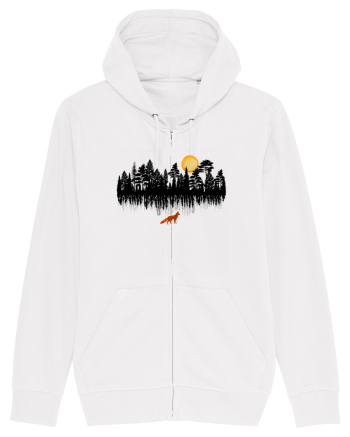 Vulpe in padure White