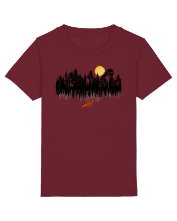 Vulpe in padure Burgundy