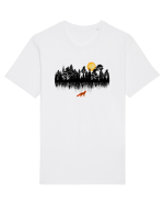 Vulpe in padure Tricou mânecă scurtă Unisex Rocker