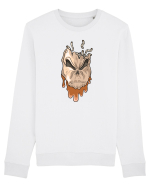 Rotten Brand -  Evil skull head with worms Bluză mânecă lungă Unisex Rise