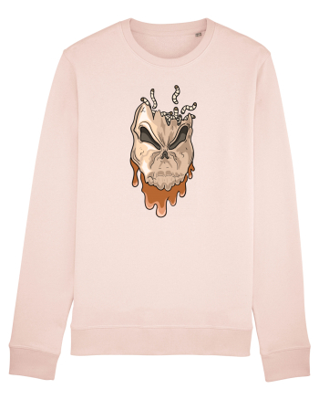 Rotten Brand -  Evil skull head with worms Candy Pink