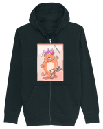 Rotten Brand - Jester Cat Hanorac cu fermoar Unisex Connector