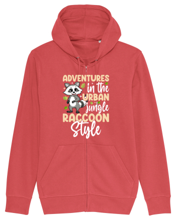 Adventures in the urban jungle Raccoon Style Carmine Red