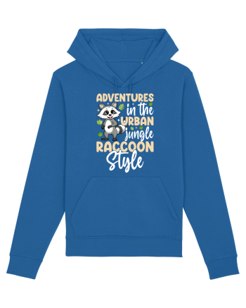 Adventures in the urban jungle Raccoon Style Royal Blue