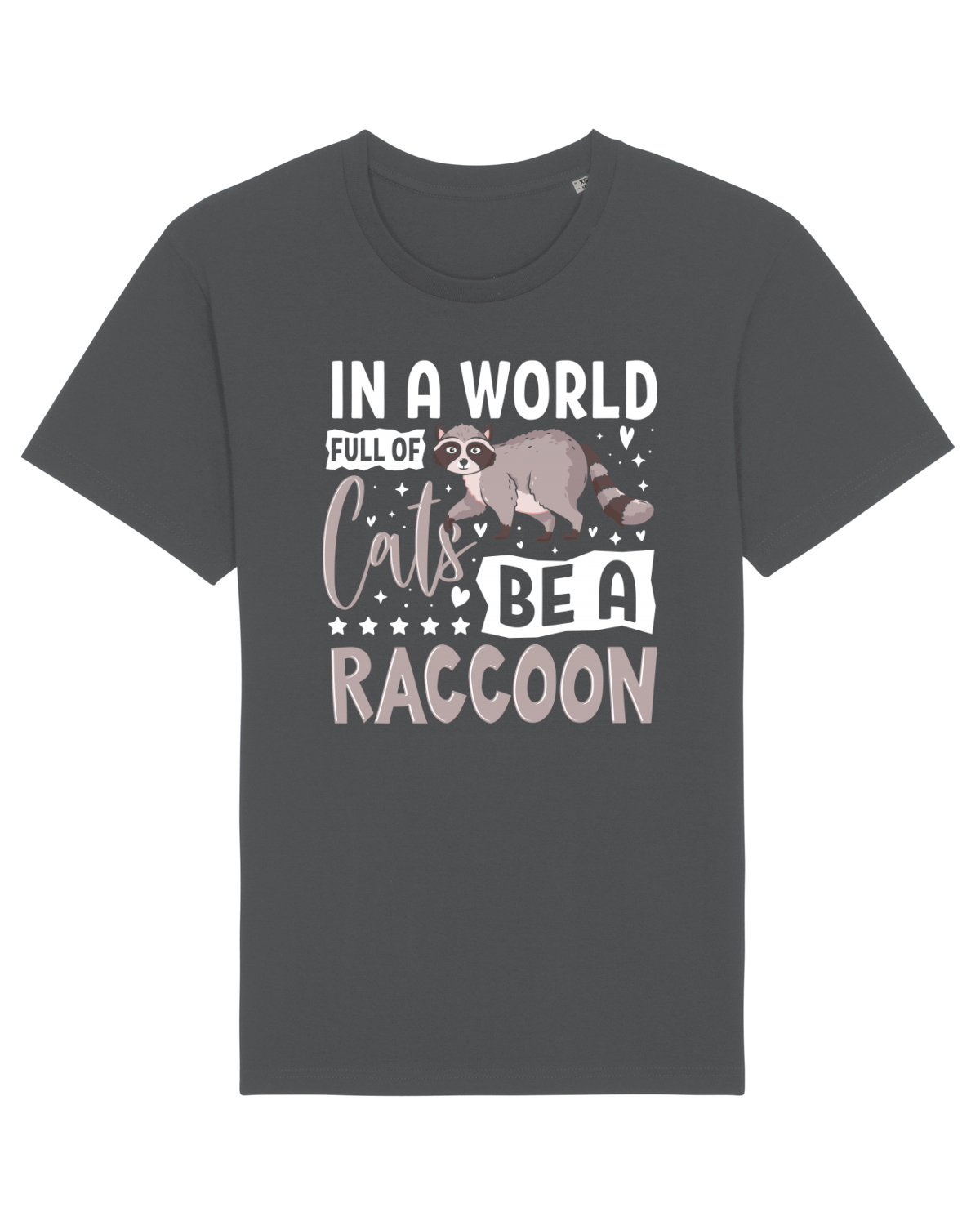 Tricou mânecă scurtă Unisex Rocker Anthracite