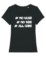 No Hugs Tricou mânecă scurtă guler larg fitted Damă Expresser