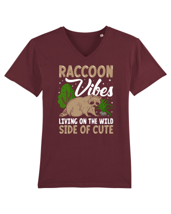 Raccoon vibes living on the wild side of cute Burgundy