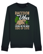 Raccoon vibes living on the wild side of cute Bluză mânecă lungă Unisex Rise