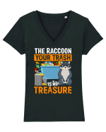 The raccoon your trash is my treasure Tricou mânecă scurtă guler V Damă Evoker