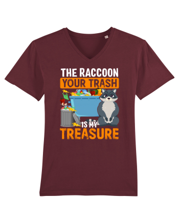 The raccoon your trash is my treasure Burgundy