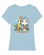 LACTOSE INTOLERANT ?!? - SORICEL DRAGALAS Tricou mânecă scurtă guler larg fitted Damă Expresser